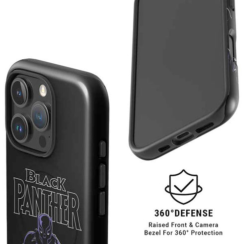 Marvel Black Panther Night Time Watch iPhone 16 Pro Magsafe Impact Case